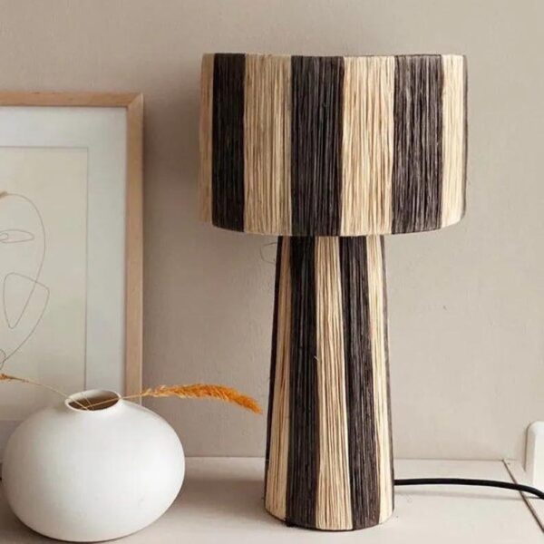 Lampe à Poser Marocaine en Raphia – Image 8