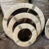Ensemble de 3 Miroirs en Raphia Fait Main – Image 6