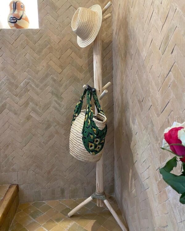 Portant à Vêtements et Porte-Manteau en Bois Fait Main – Image 4