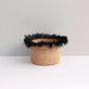 Pots de Rangement en Raphia Faits Main avec Pompons – Image 5