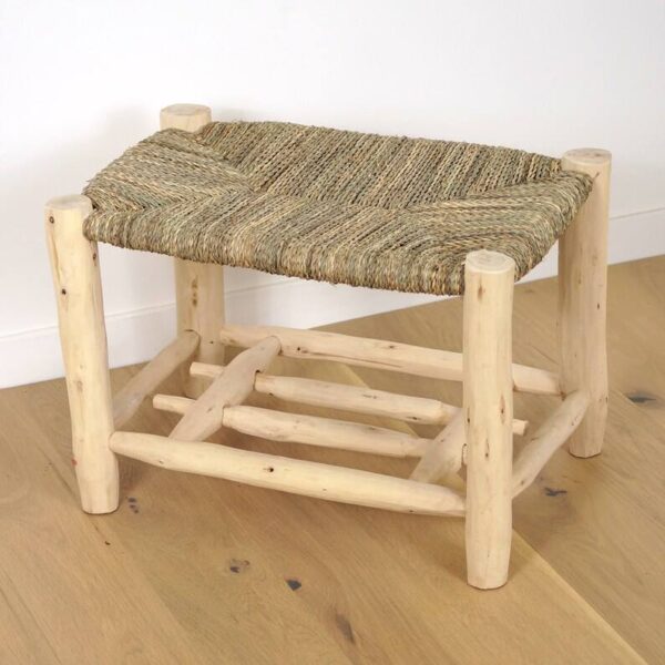Banc Marocain en Bois avec Rangement pour Chaussures – Image 7