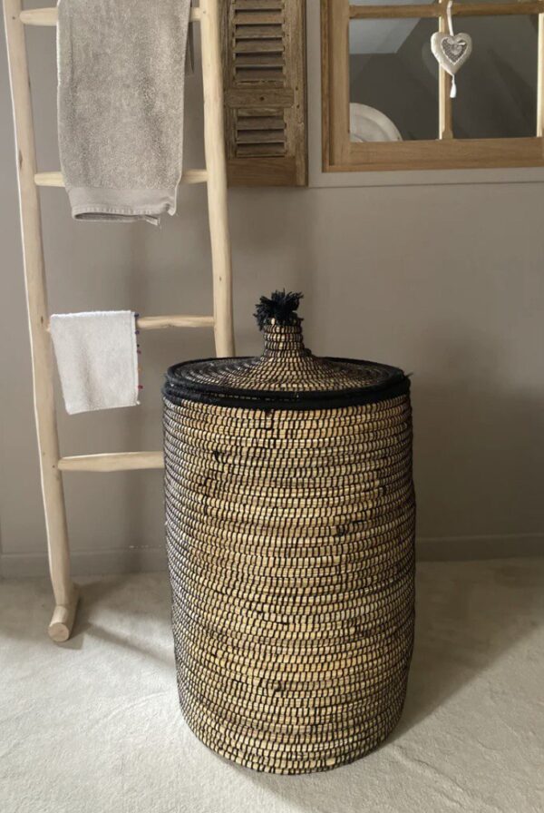 Panier à Linge en Feuille de Palmier Naturelle – Image 3