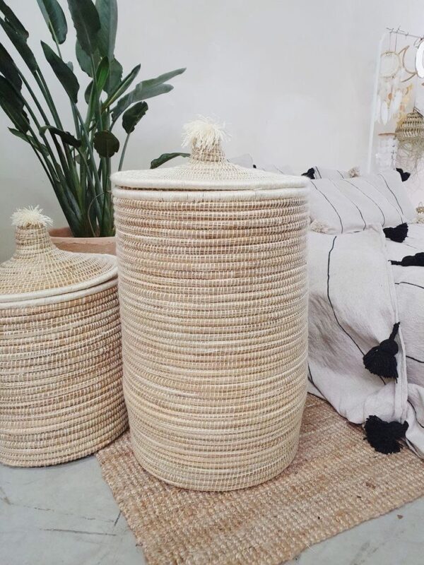 Panier à Linge en Feuille de Palmier Naturelle – Image 4
