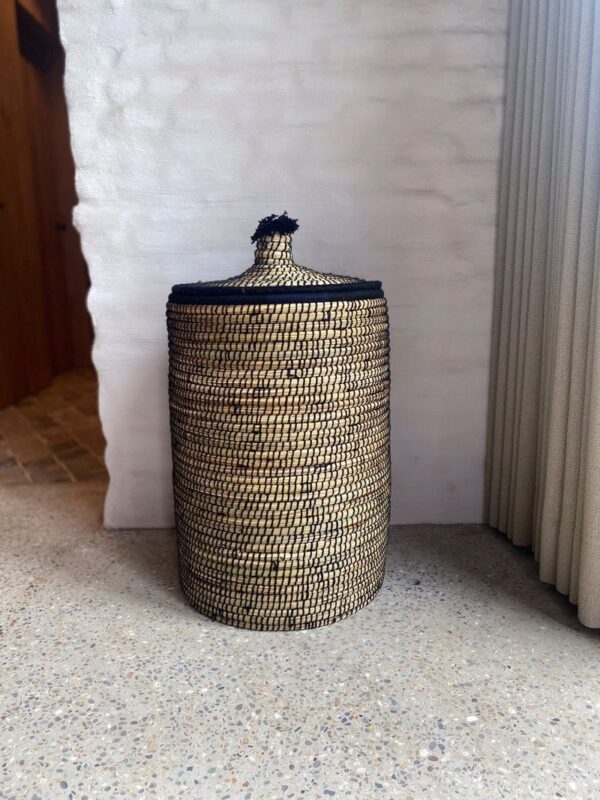 Panier à Linge en Feuille de Palmier Naturelle