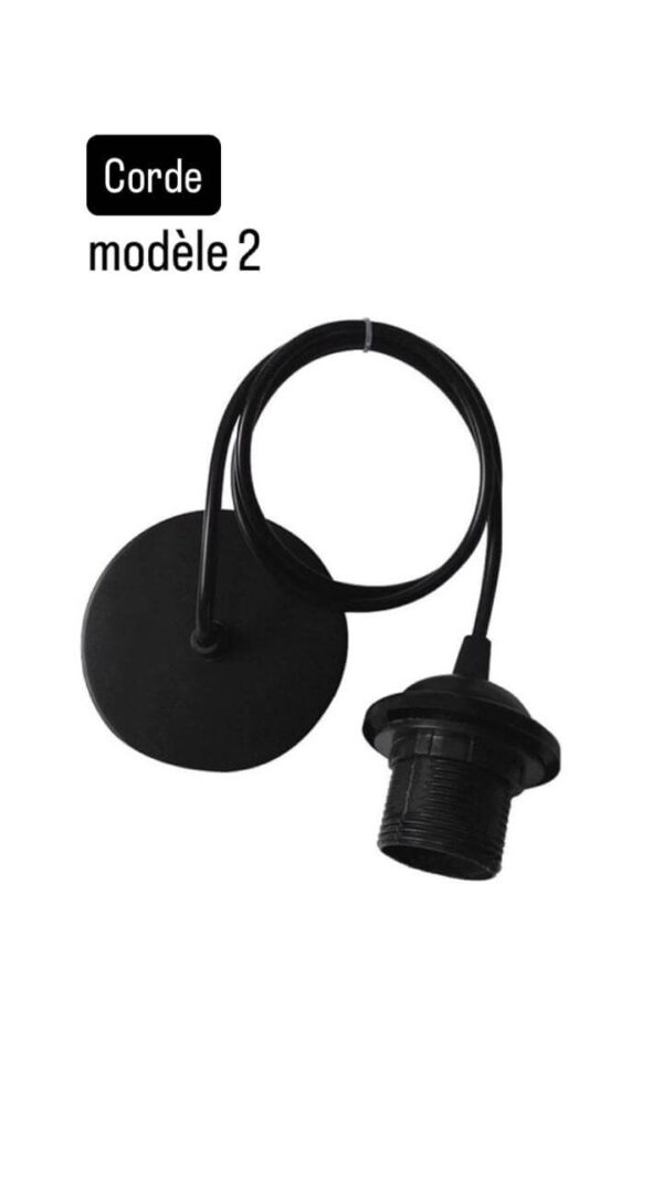 Suspension en demi-boule de paille fait main – Image 9